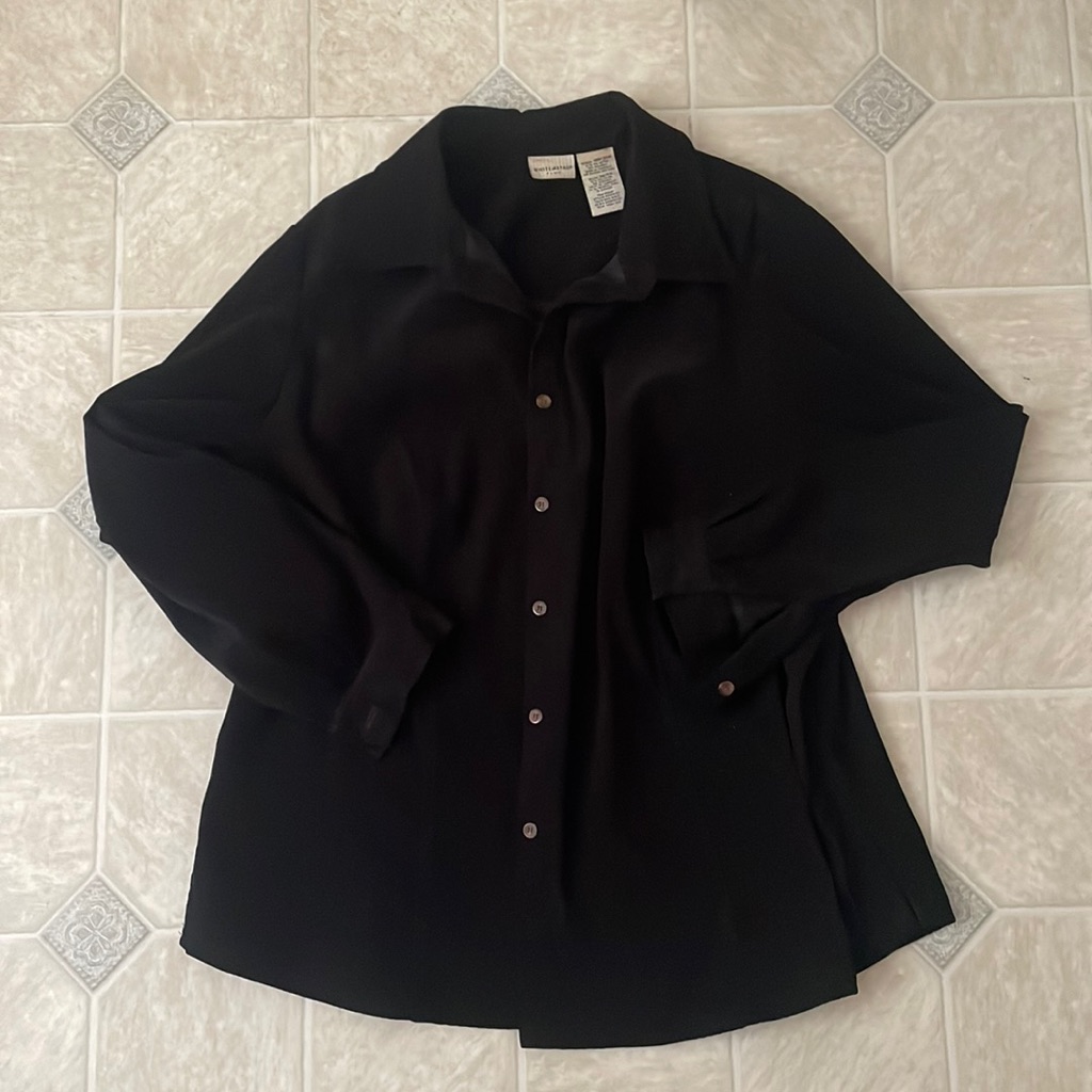 White Stag Velvety Button Up